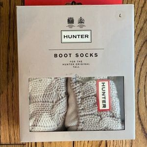Never been worn Hunter cable socks